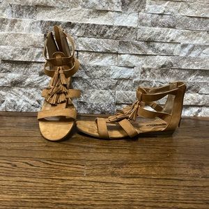 Tan sandals